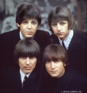 FILE-- The Beatles, shown in a 1965 file photo, are number three on the Forbes Top 40 Highest-Paid Entertainers list for the second year in a row. Last year they pocketed $20 million for the U.S.- airing of their self-produced, six-hour documentary. Clockwise, from top left, are: Paul McCartney, Ringo Starr, John Lennon, and George Harrison. (AP Photo/ABC/Mandatory Credit: Robert Freeman- Copyright Apple Corps Ltd.)