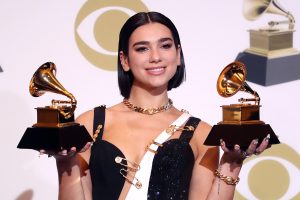 Mandatory Credit: Photo by Chelsea Lauren/REX/Shutterstock (10095021ah)
Dua Lipa - Best New Artist, Best Dance Recording - ÔElectricityÕ
61st Annual Grammy Awards, Press Room, Los Angeles, USA - 10 Feb 2019