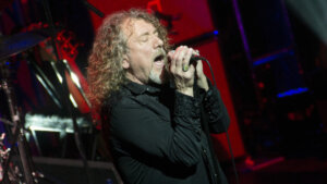 GLASGOW, UNITED KINGDOM - NOVEMBER 15: Robert Plant performs on stage at O2 Academy on November 15, 2014 in Glasgow, United Kingdom. (Photo by Ross Gilmore/Redferns via Getty Images)