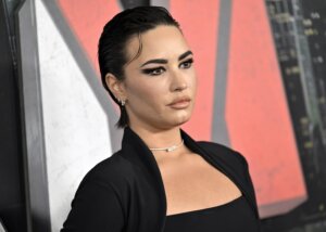 Demi Lovato attends the world premiere of "Scream VI" at AMC Lincoln Square on Monday, March 6, 2023, in New York. (Photo by Evan Agostini/Invision/AP)