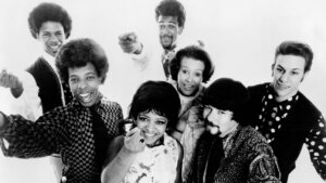 Sly & the Family Stone
Shown from left: Freddie Stone, Sly Stone, Rose Stone, Cynthia Robinson, Jerry Martin, Gregg Errico; (back row) Larry Graham